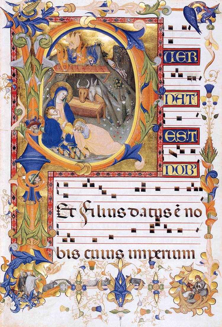 Gradual 1 for San Michele a Murano (Folio 38v) by GHERARDUCCI, Don Silvestro dei