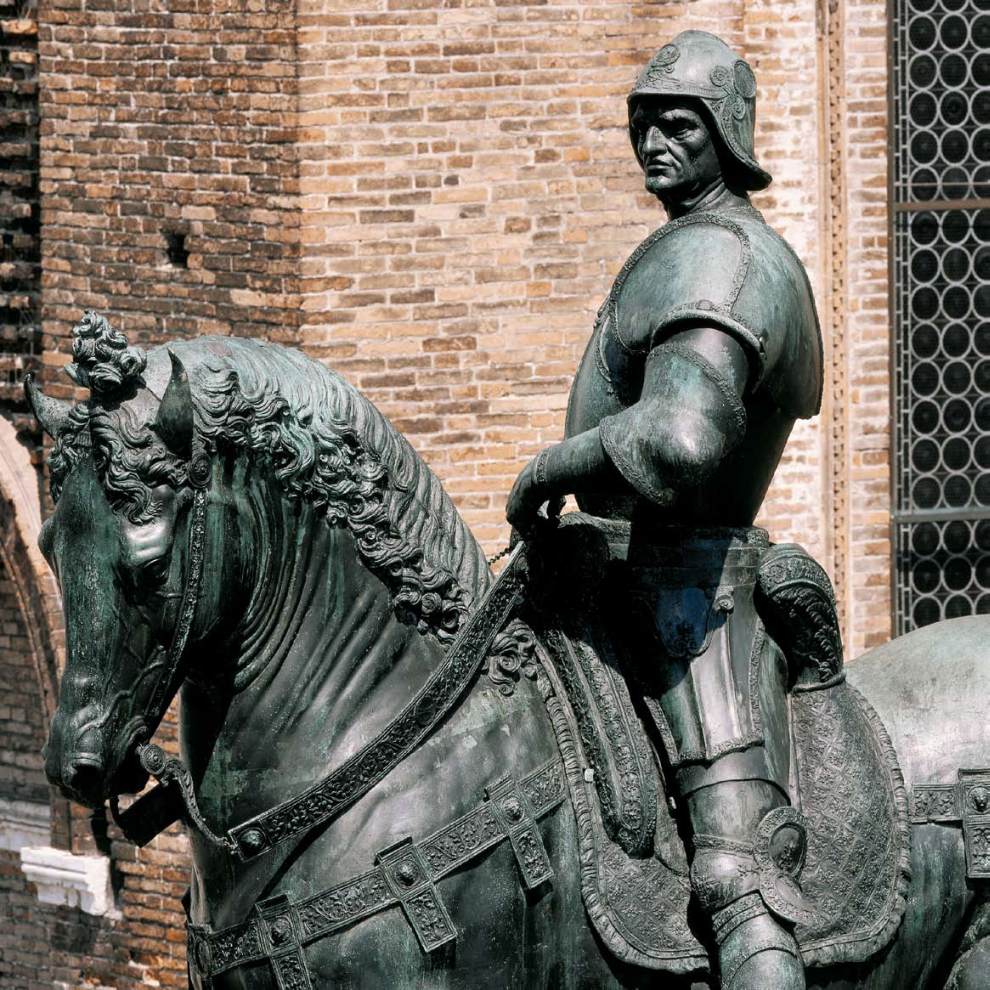 Equestrian Statue of Colleoni (detail) by VERROCCHIO, Andrea del