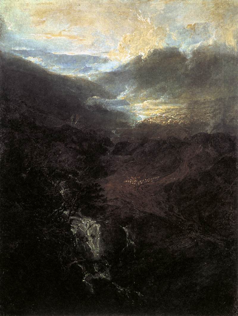 Morning amongst the Coniston Fells by TURNER, Joseph Mallord William