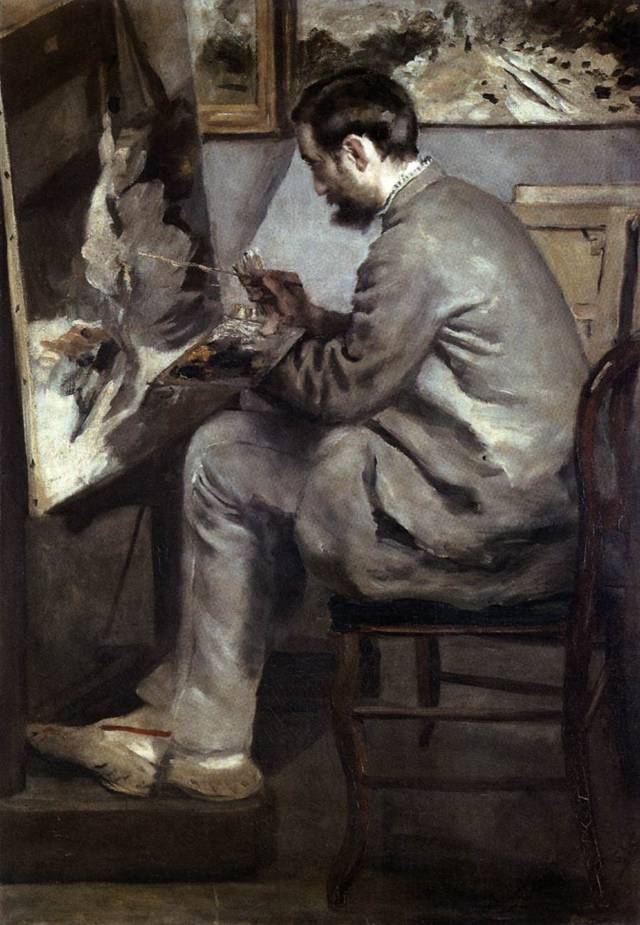 Frédéric Bazille at His Easel by PORCELLIS, Julius