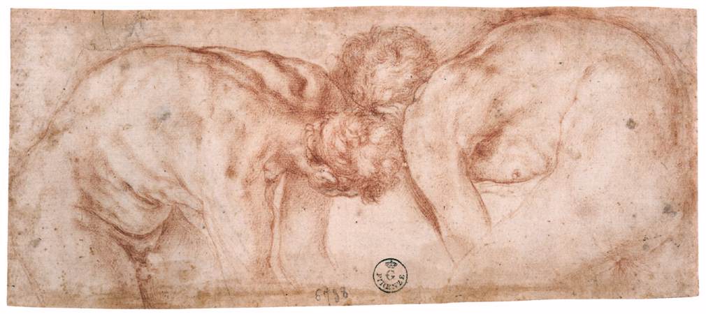 Two Nudes Compared by PONTORMO, Jacopo