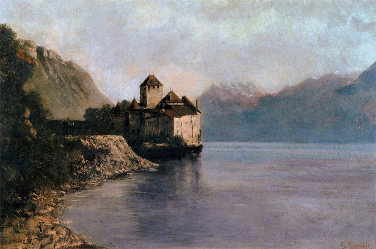 The Château de Chillon by COURBET, Gustave