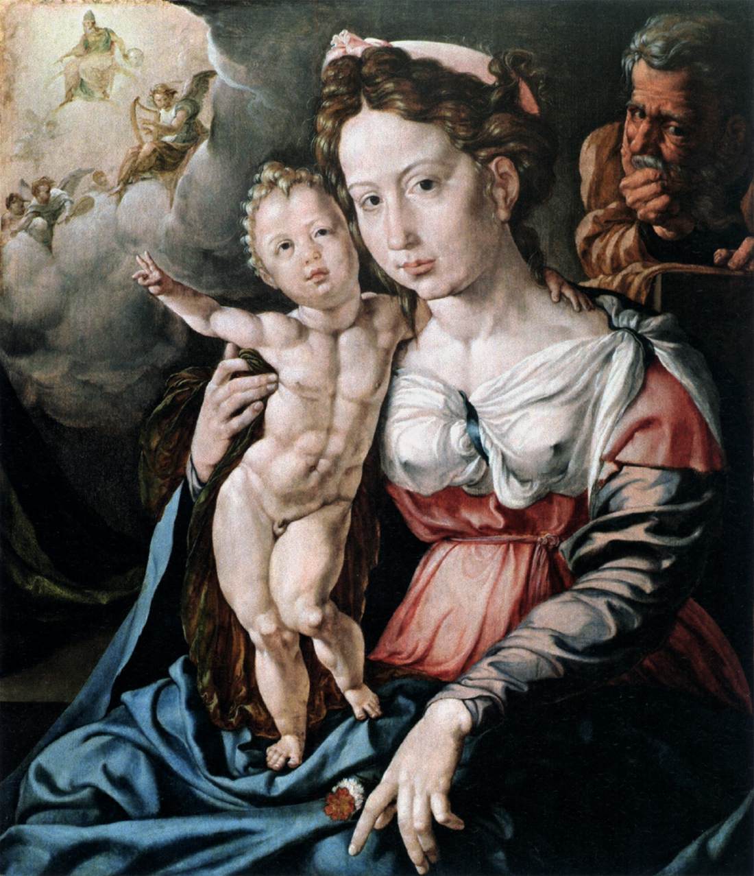 The Holy Family by VERMEYEN, Jan Cornelisz.