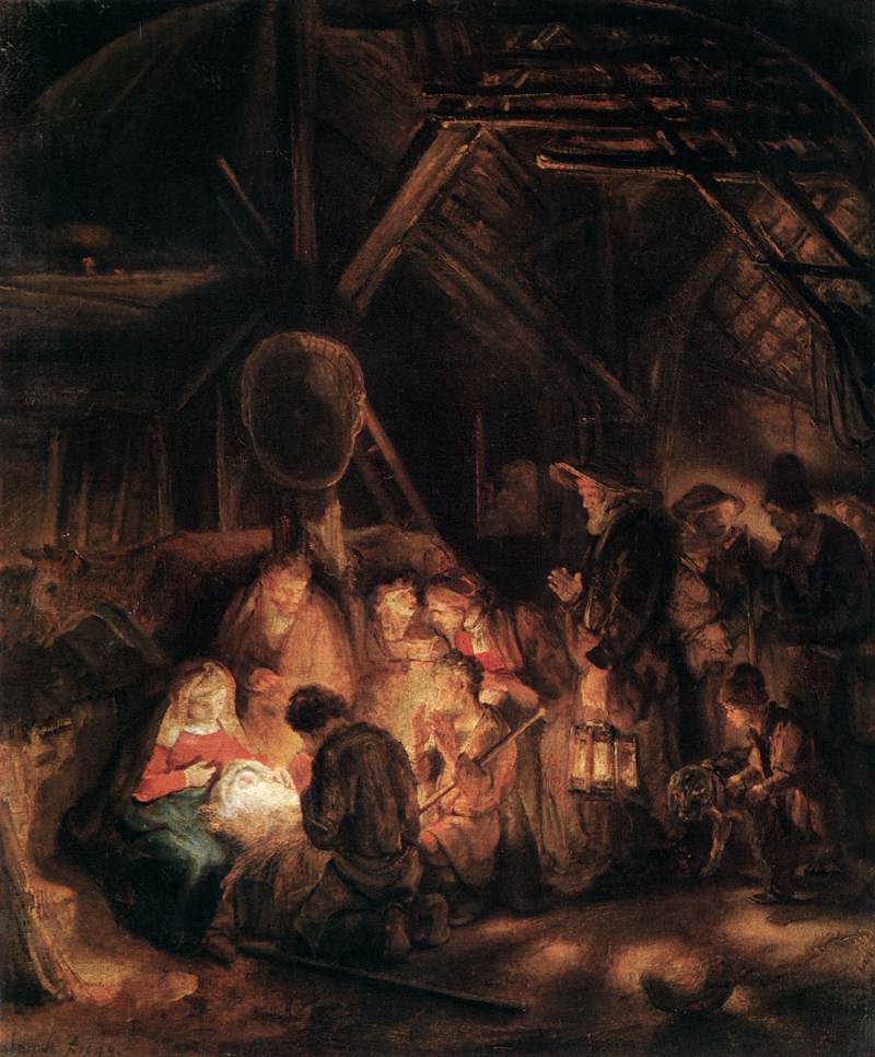 Adoration of the Shepherds by REMBRANDT Harmenszoon van Rijn