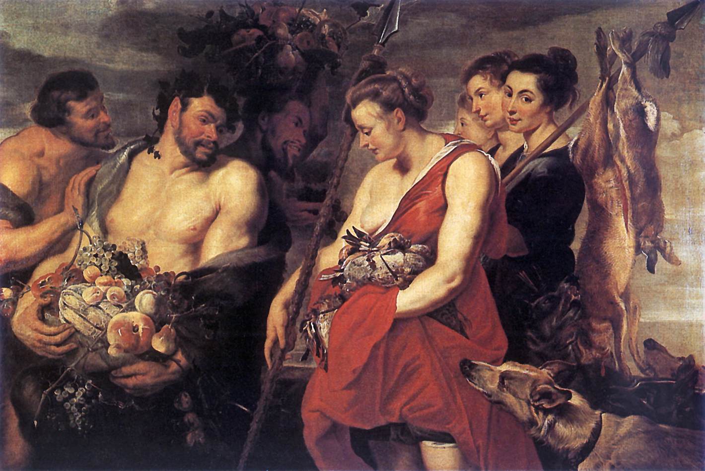 Diana Presentig the Catch to Pan by RUBENS, Peter Paul