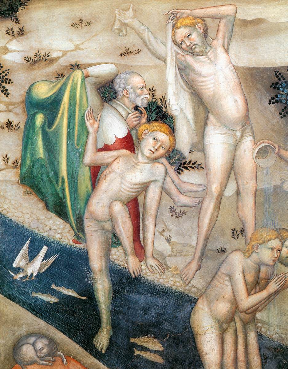 Baptism of the Neophytes (detail) by SALIMBENI, Lorenzo