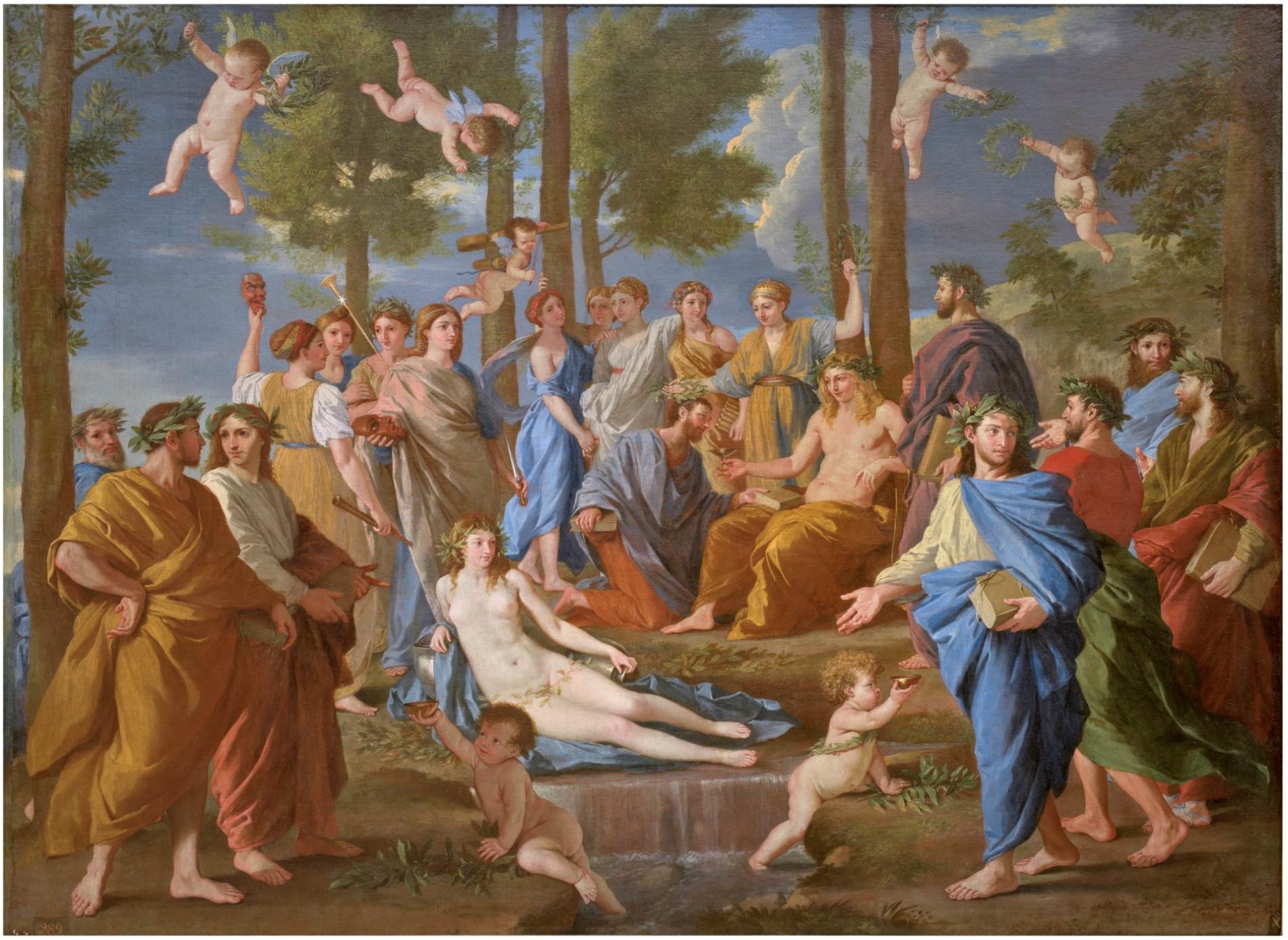 Apollo and the Muses (Parnassus) by POUSSIN, Nicolas