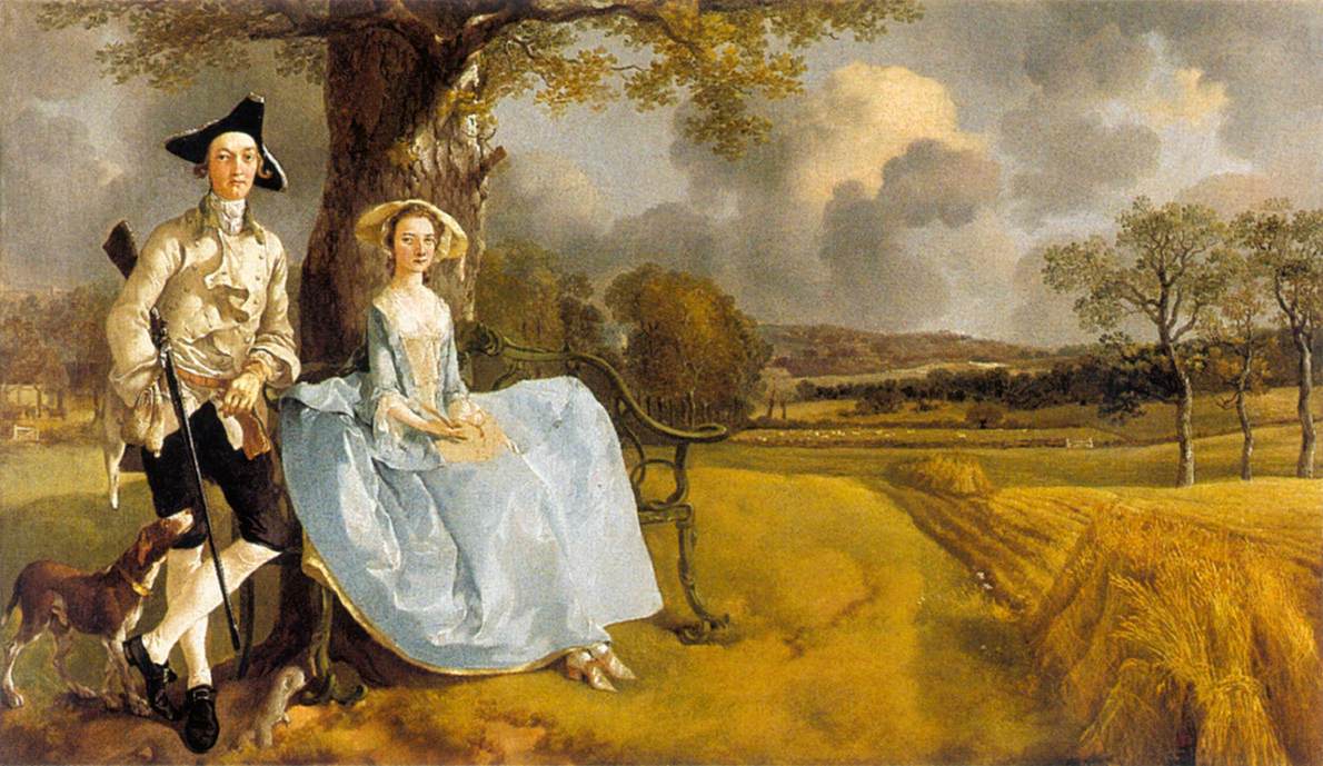 Mr and Mrs Andrews by GAINSBOROUGH, Thomas