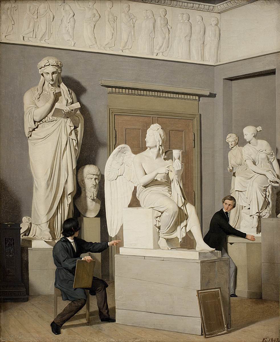 The Plaster Cast Collection in the Royal Academy of Fine Arts by EXNER, Johan Julius