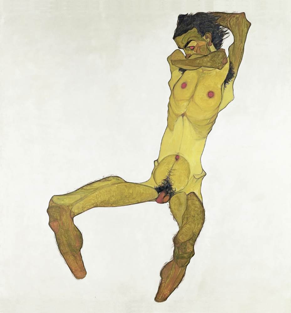 Seated Male Nude (Self-Portrait) by SCHIELE, Egon