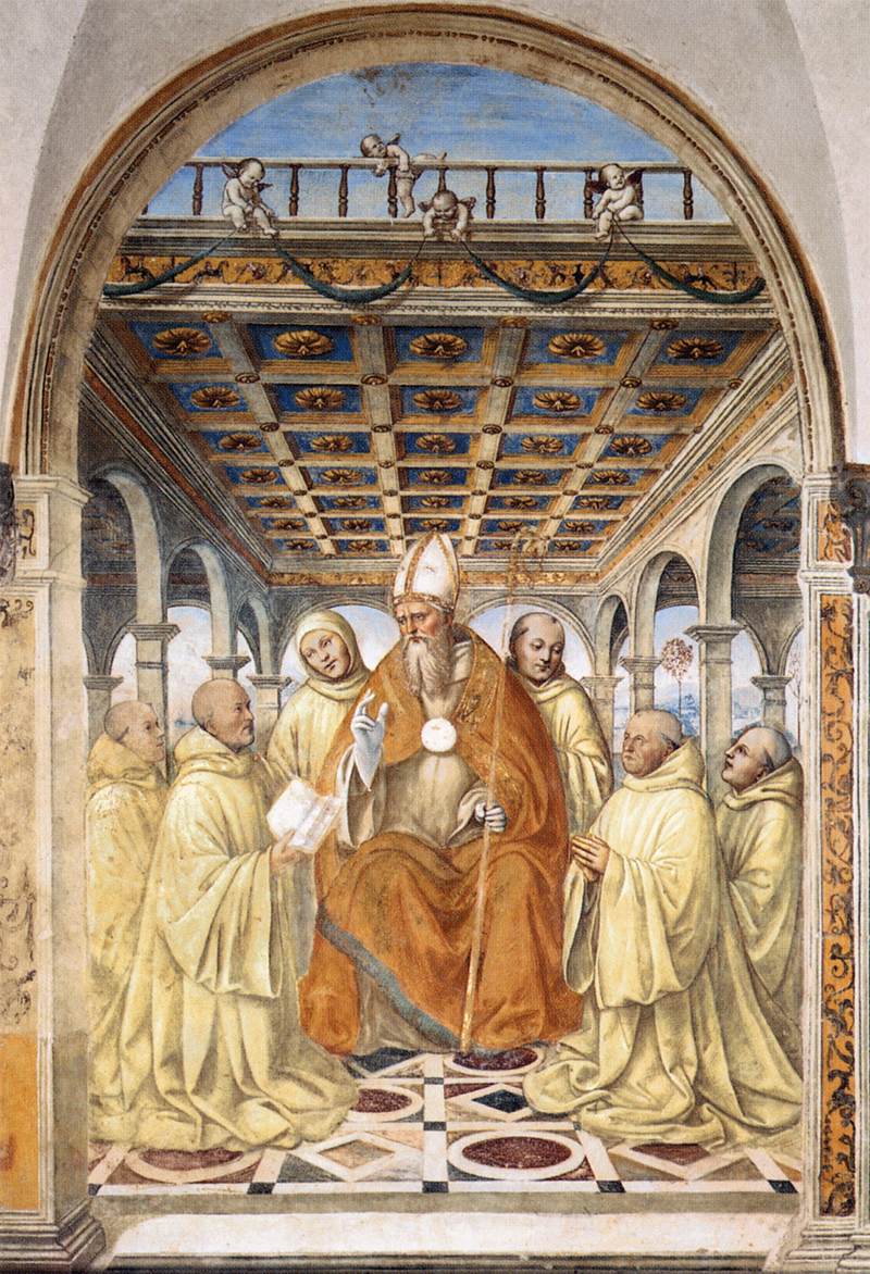 The Confirmation of the Olivetan Order by the Bishop of Arezzo by SODOMA, Il