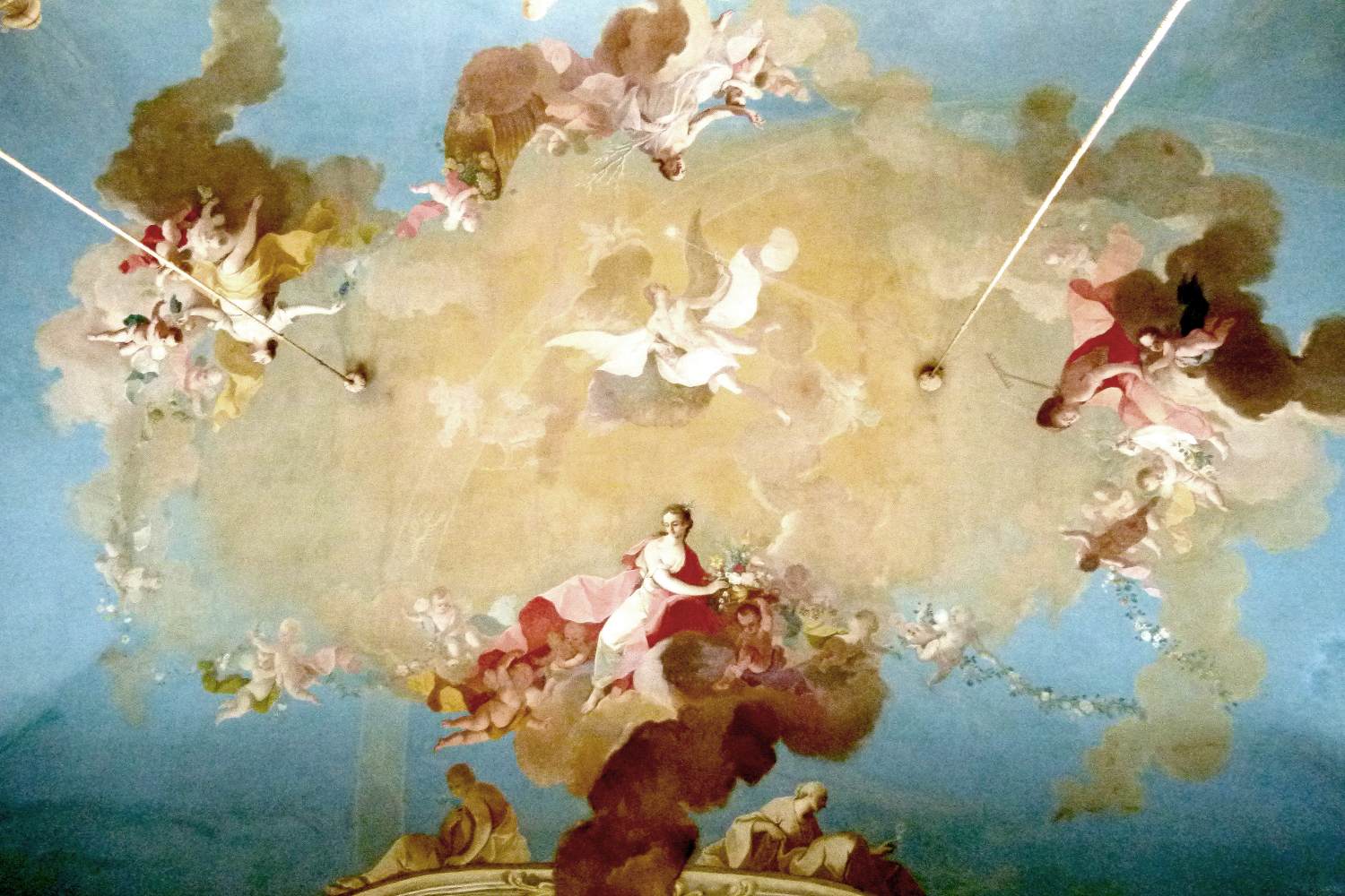 Ceiling decoration (detail) by CIMBAL, Johann Ignaz