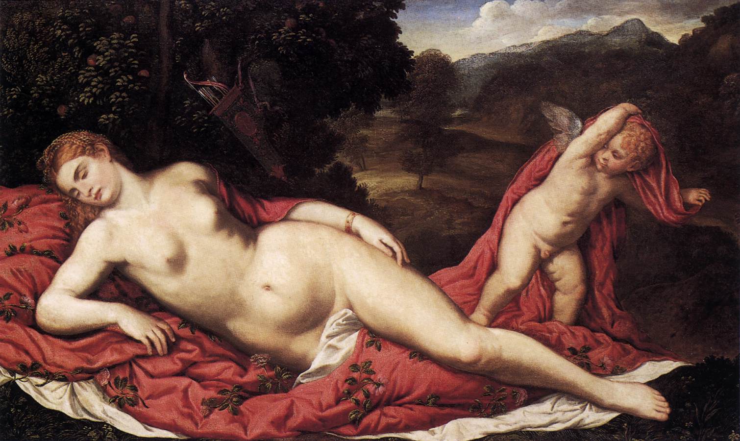 Sleeping Venus with Cupid by