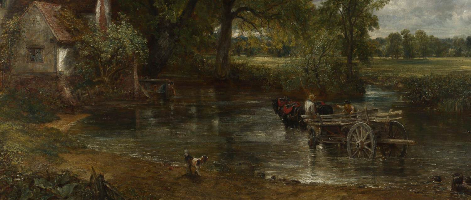 The Hay Wain (detail) by CONSTABLE, John