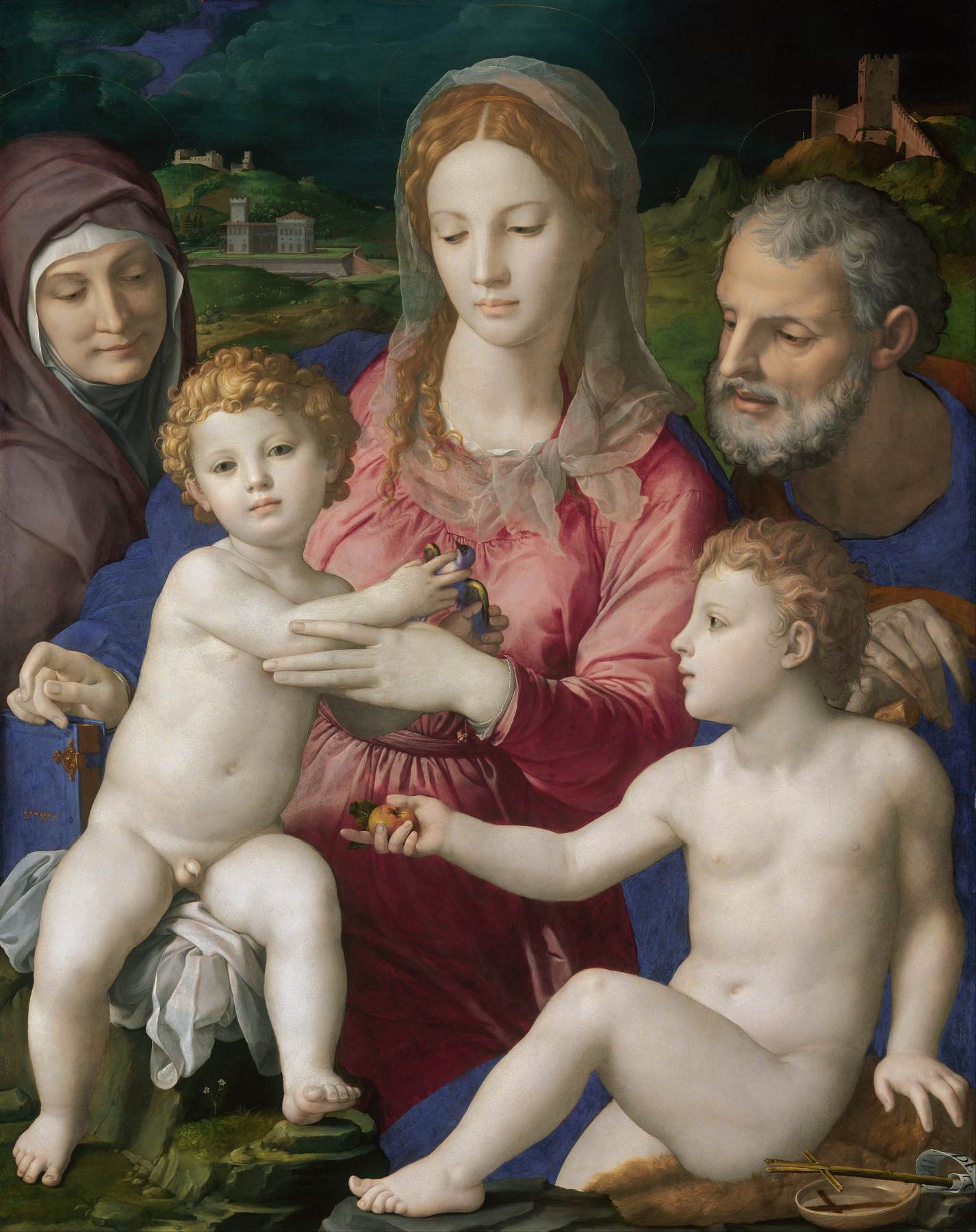 Holy Family with St Anne and the Infant St John by BRONZINO, Agnolo