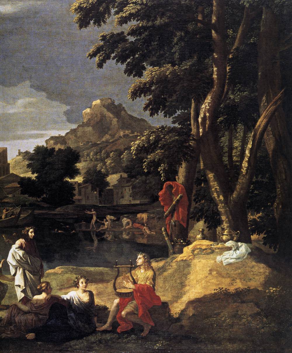 Landscape with Orpheus and Euridice (detail) by