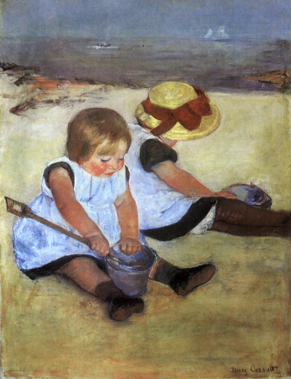 Children on the Beach by CASSATT, Mary