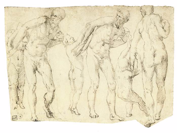 Three Studies of Aeneas with a Boy by