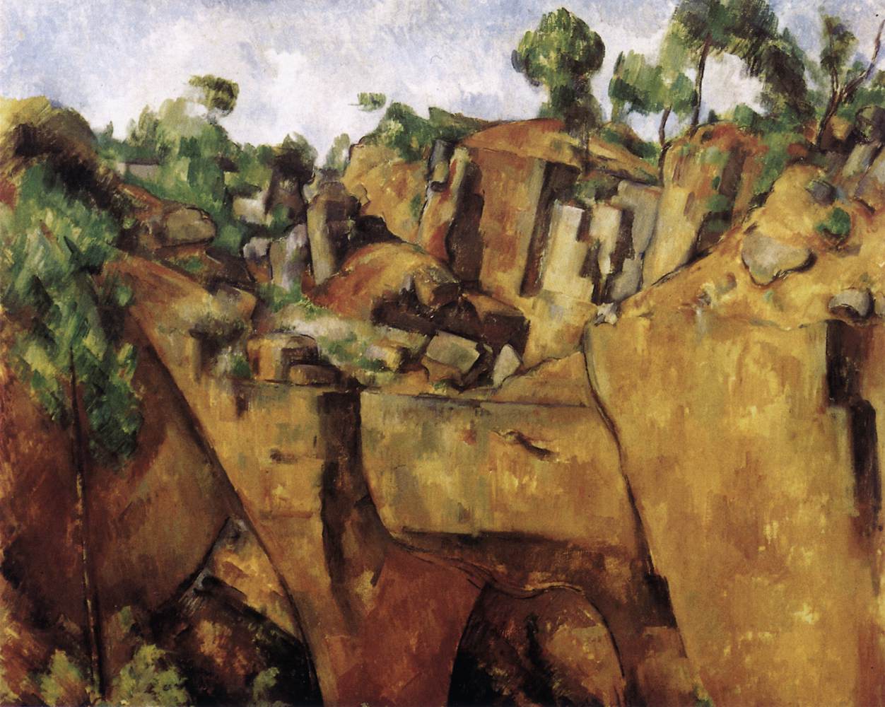 Quarry at Bibémus by CÉZANNE, Paul