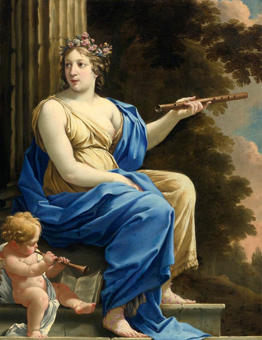 Euterpe, the Muse of Music and Lyric Poetry by