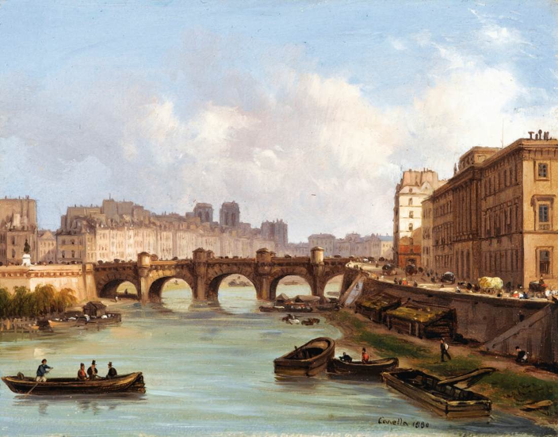 The Pont Neuf, Paris by CANELLA, Giuseppe