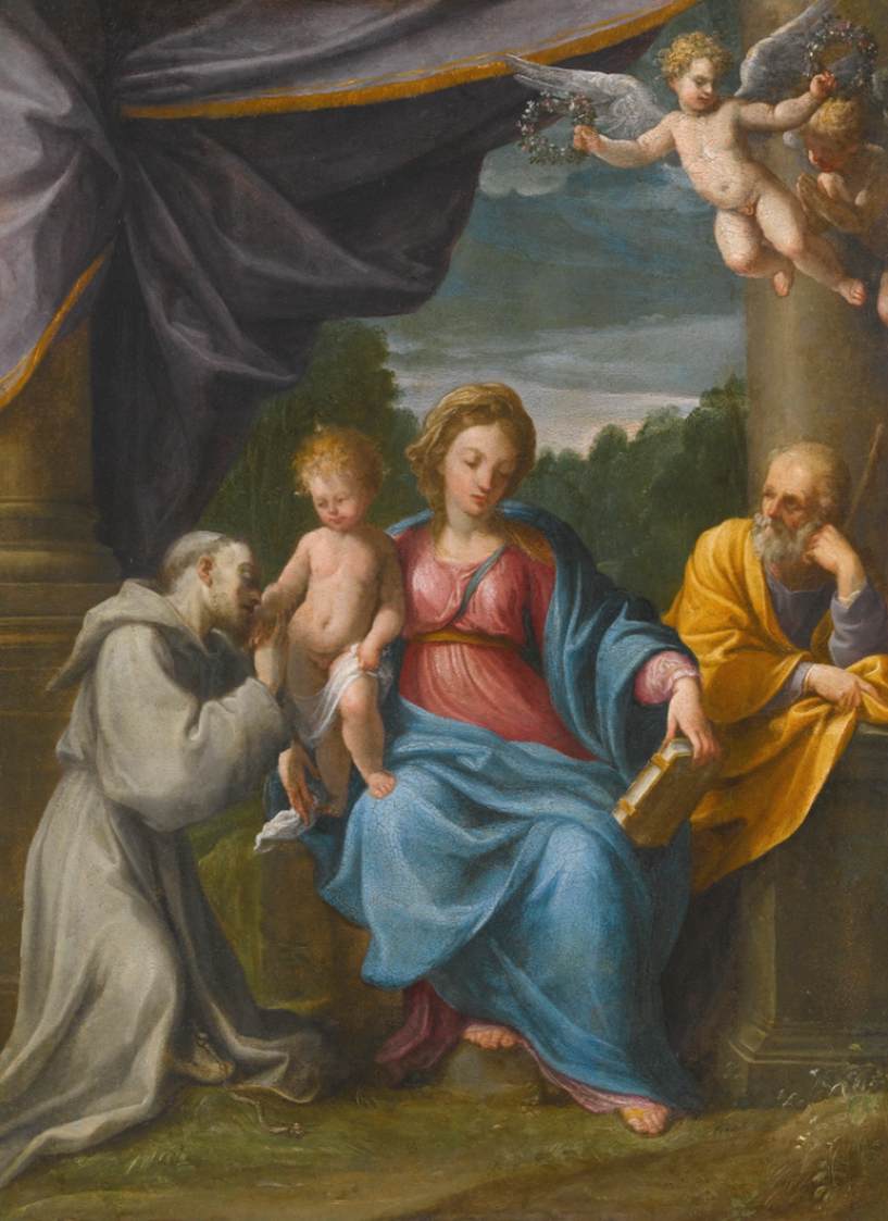 Holy Family with Saint Francis by RENI, Guido