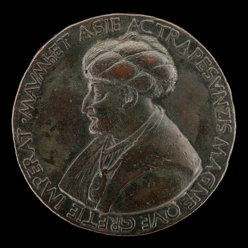 Portrait medal of Mehmed II (obverse) by BERTOLDO DI GIOVANNI