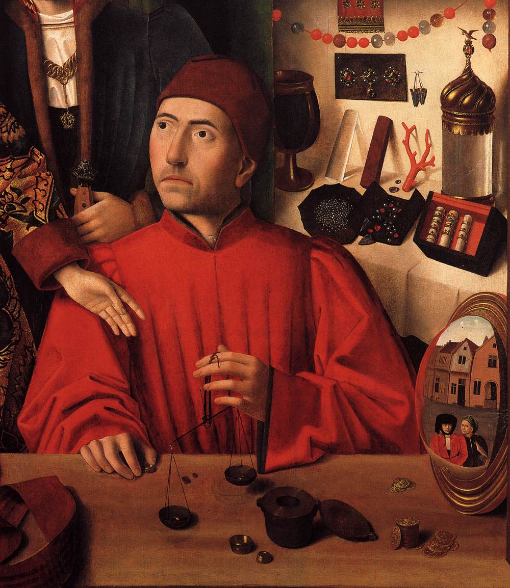 St Eligius in His Workshop by CHRISTUS, Petrus