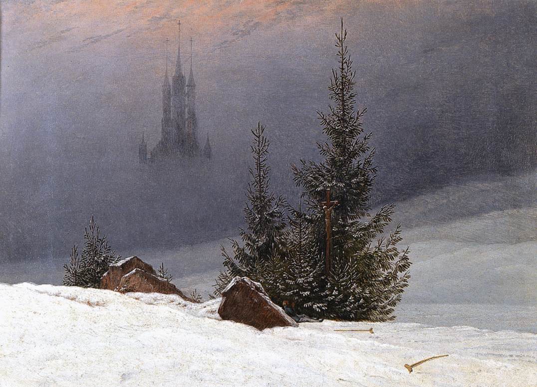 Winter Landscape with Church by FRIEDRICH, Caspar David