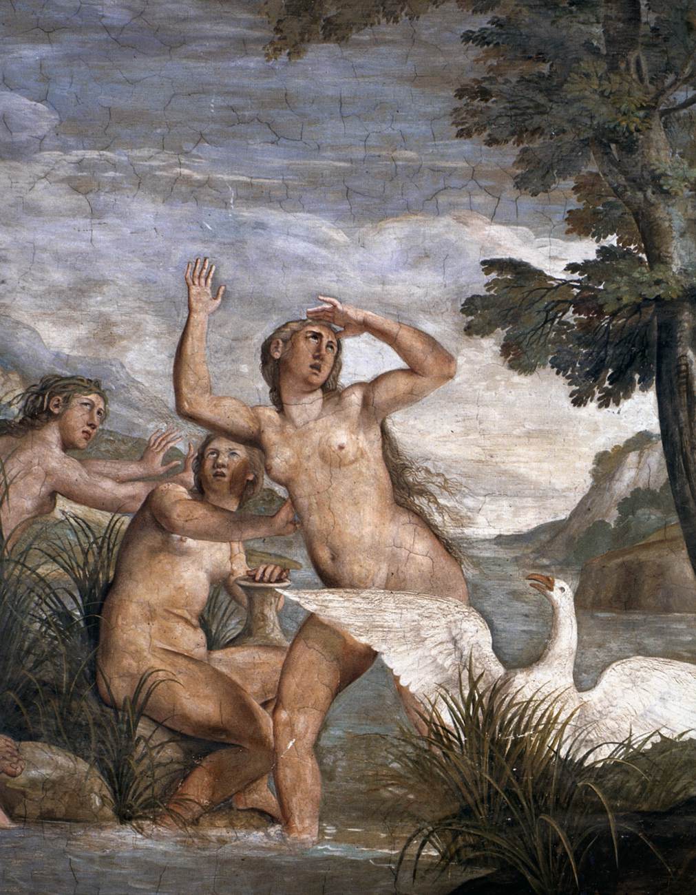 The Phaethon Legend: River Gods Eridanus, Heliades, and Cycnus (detail) by