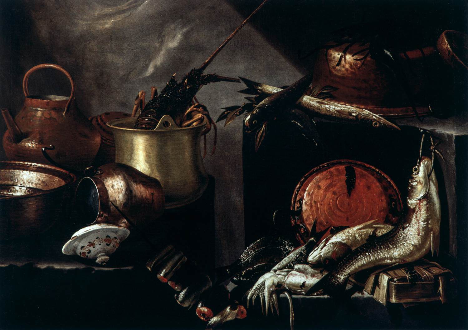 Still-Life with Fish, Shellfish and Copperware by