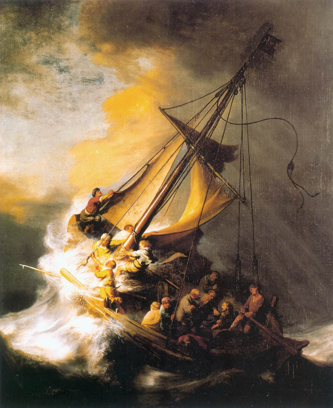 Christ in the Storm on the Sea of Galilee by REMBRANDT Harmenszoon van Rijn