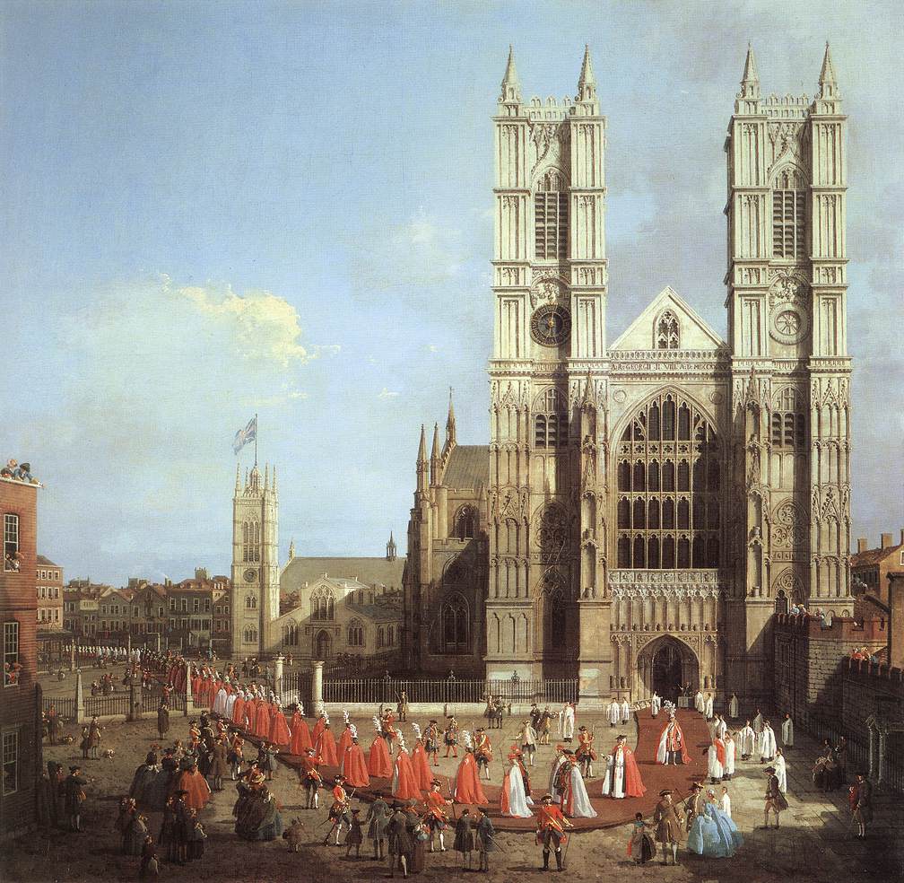 London: Westminster Abbey, with a Procession of Knights of the Bath by