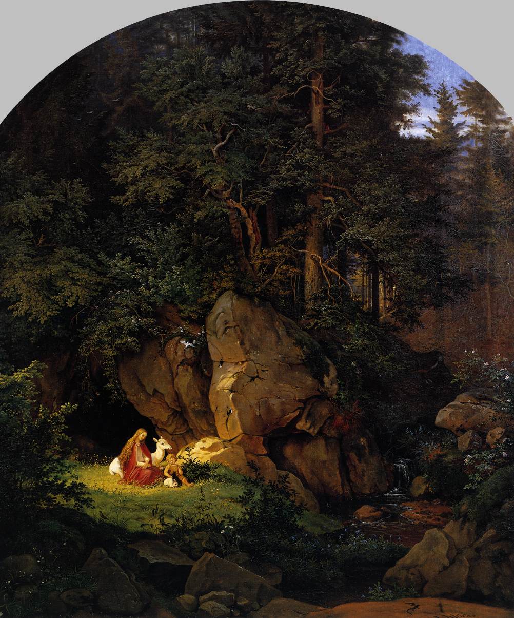 Genoveva in the Forest Seclusion by RICHTER, Adrian Ludwig