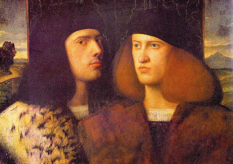 Portrait of Two Young Men by CARIANI, Giovanni