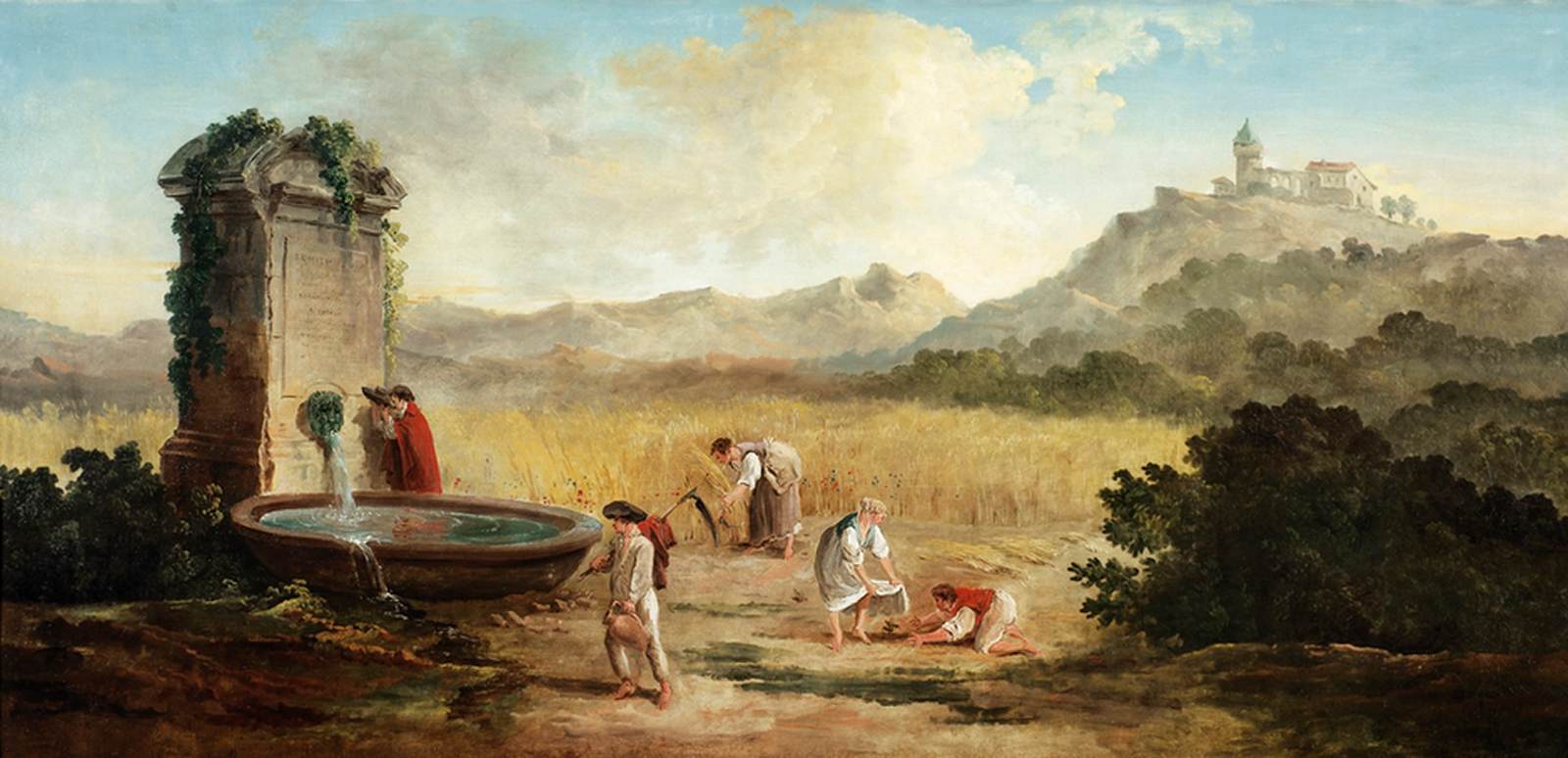 Summer: Harvest in the Roman Countryside by