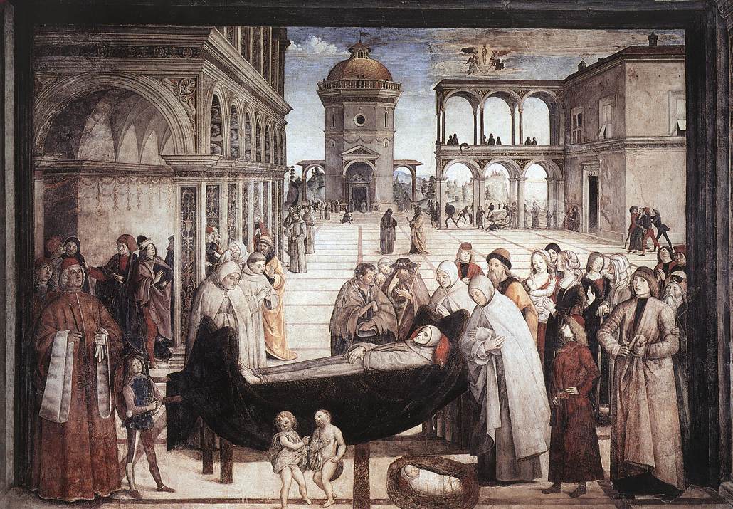 Death of St Bernardine by PINTURICCHIO