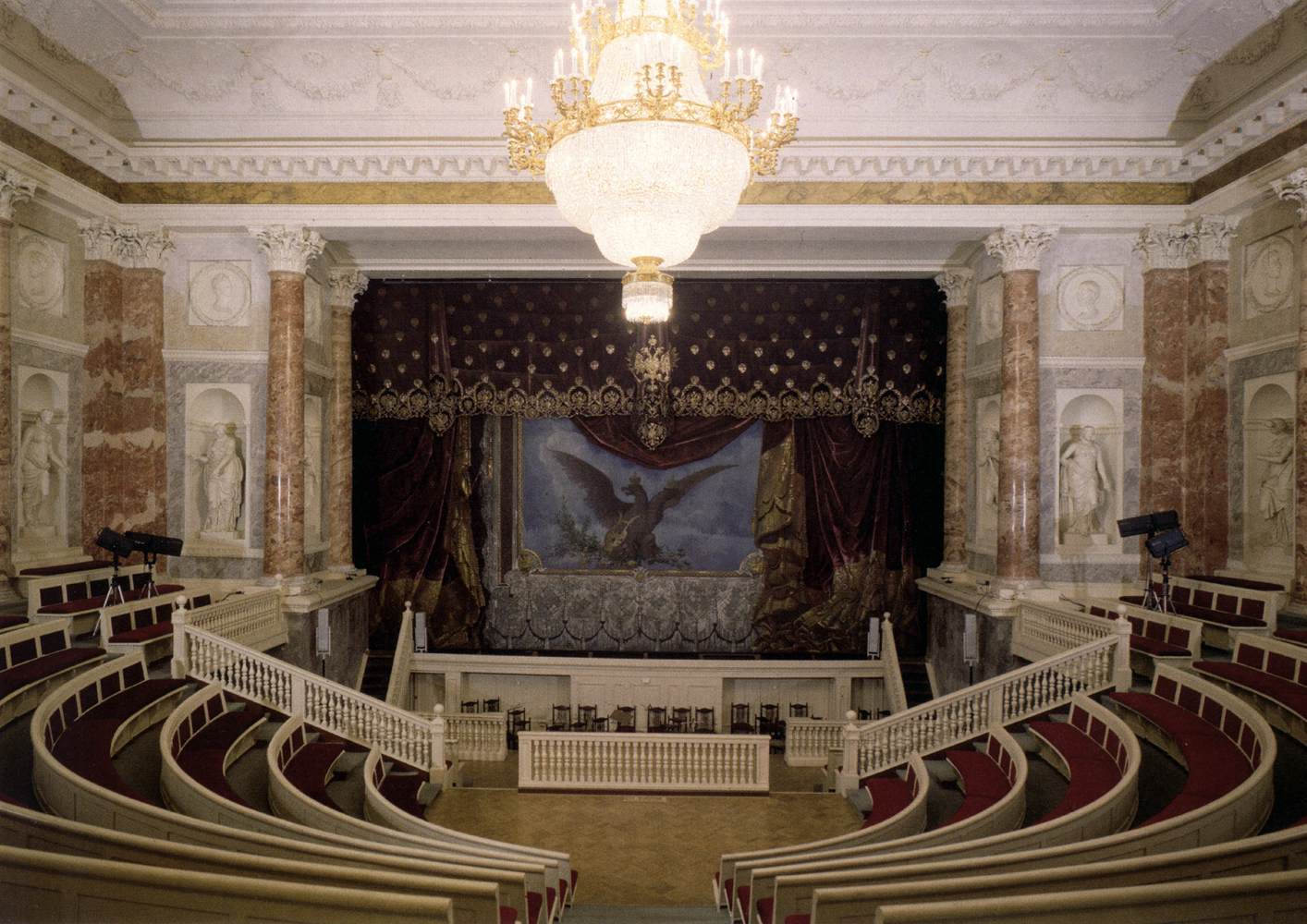 Interior Hall of the Hermitage Theatre by QUARENGHI, Giacomo