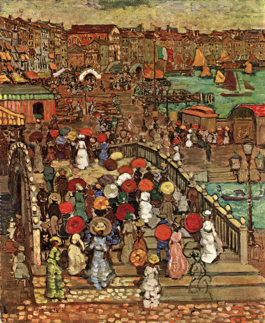 Ponte della Paglia, Venice by PRENDERGAST, Maurice Brazil