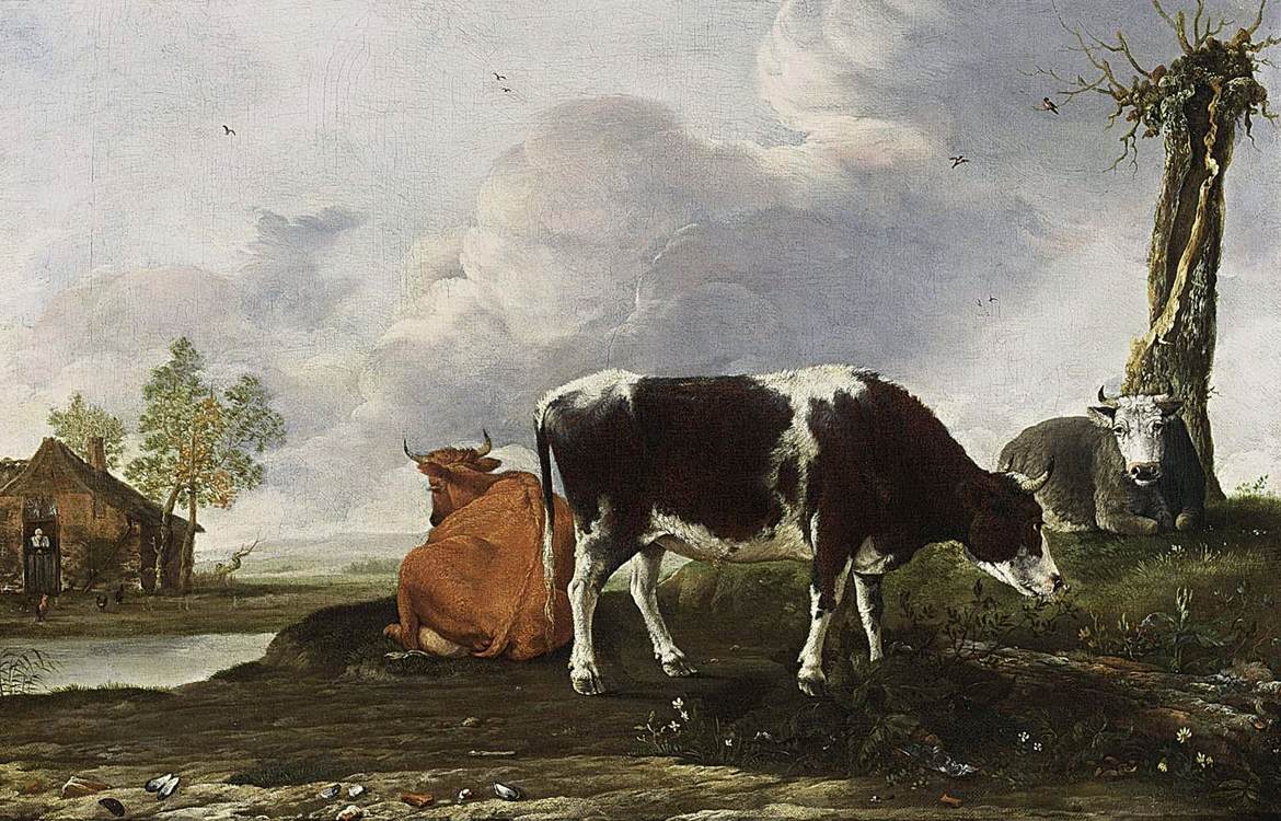 Landscape with Cows by