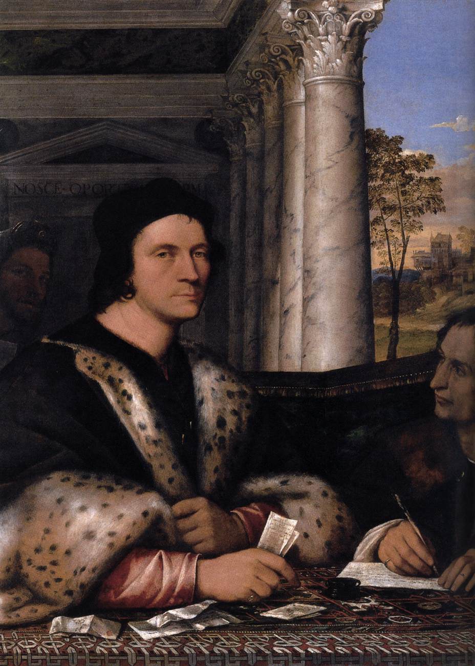 Portrait of Ferry Carondelet and his Secretaries by SEBASTIANO DEL PIOMBO