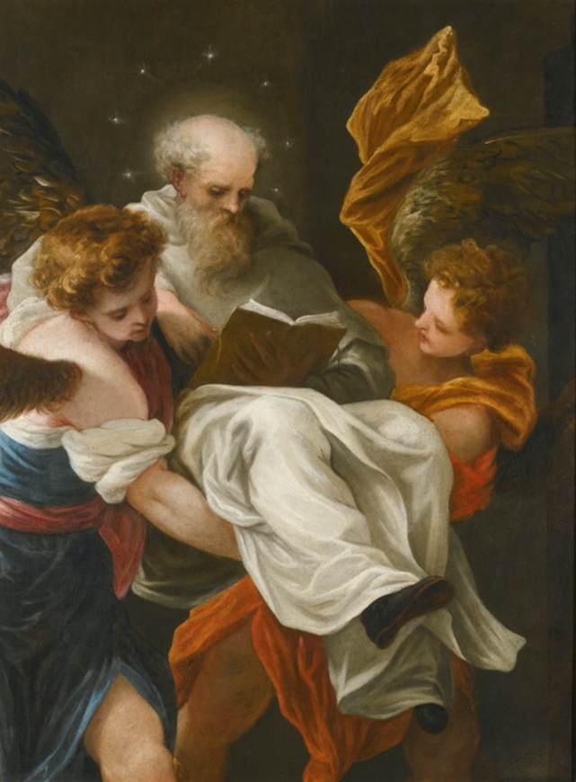 St Peter Nolasco Carried to the Altar by Angels by ESCALANTE, Juan Antonio Frias y