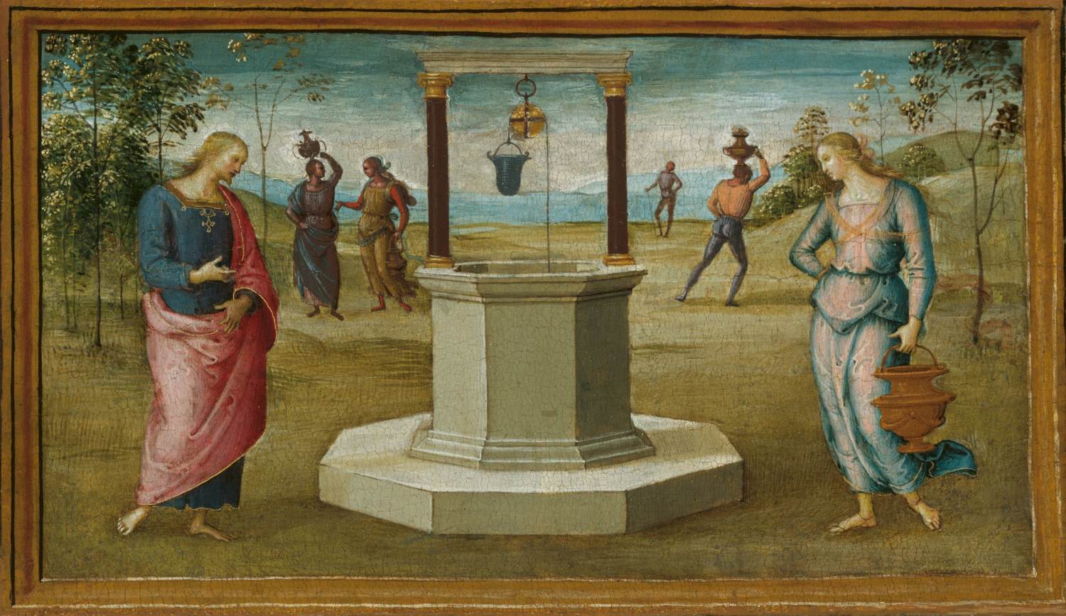 Christ and the Woman of Samaria by PERUGINO, Pietro