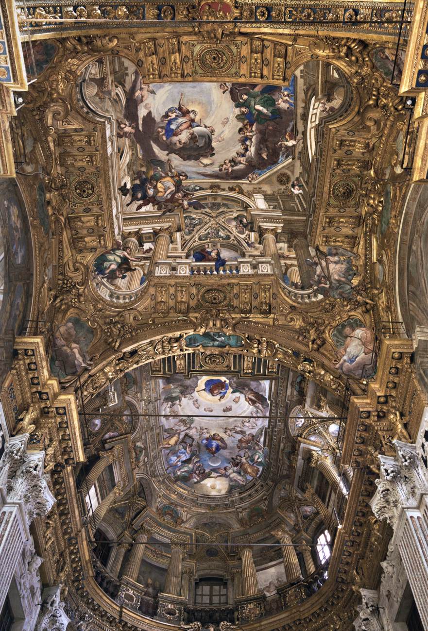 Choir vault and apse decoration by BENSO, Giulio