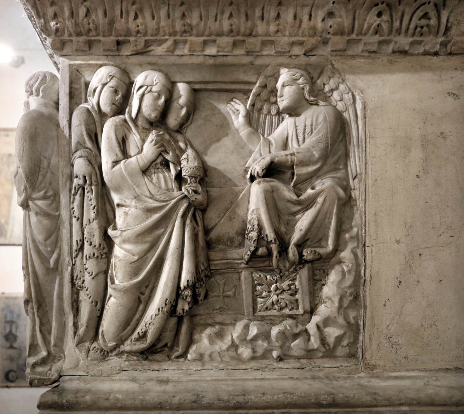 Tomb of Gastone della Torre: The Three Marys at the Tomb by TINO DI CAMAINO