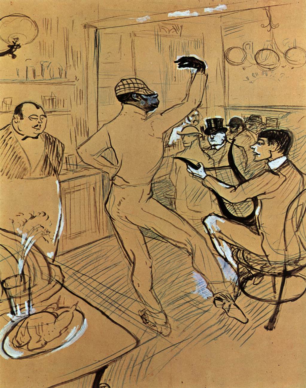 Chocolat Dancing in the Irish American Bar by TOULOUSE-LAUTREC, Henri de