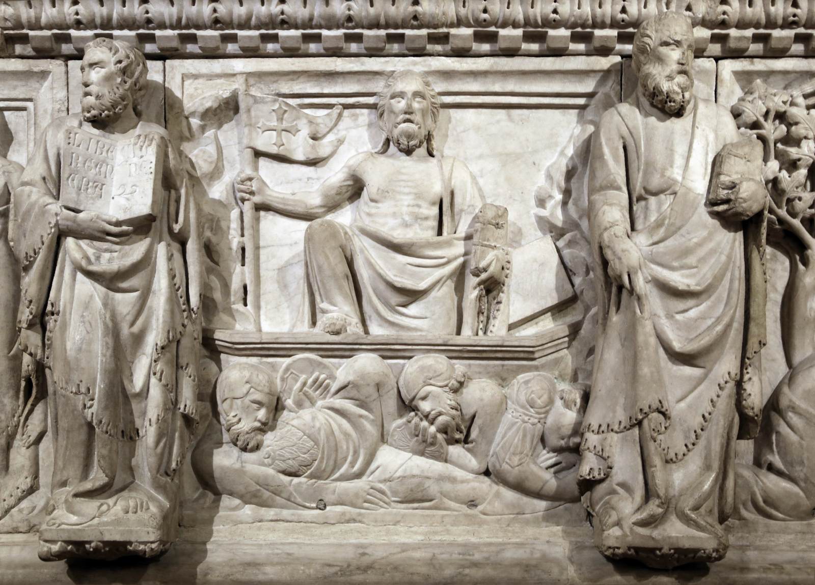 Tomb of Gastone della Torre: Resurrection of Christ by TINO DI CAMAINO