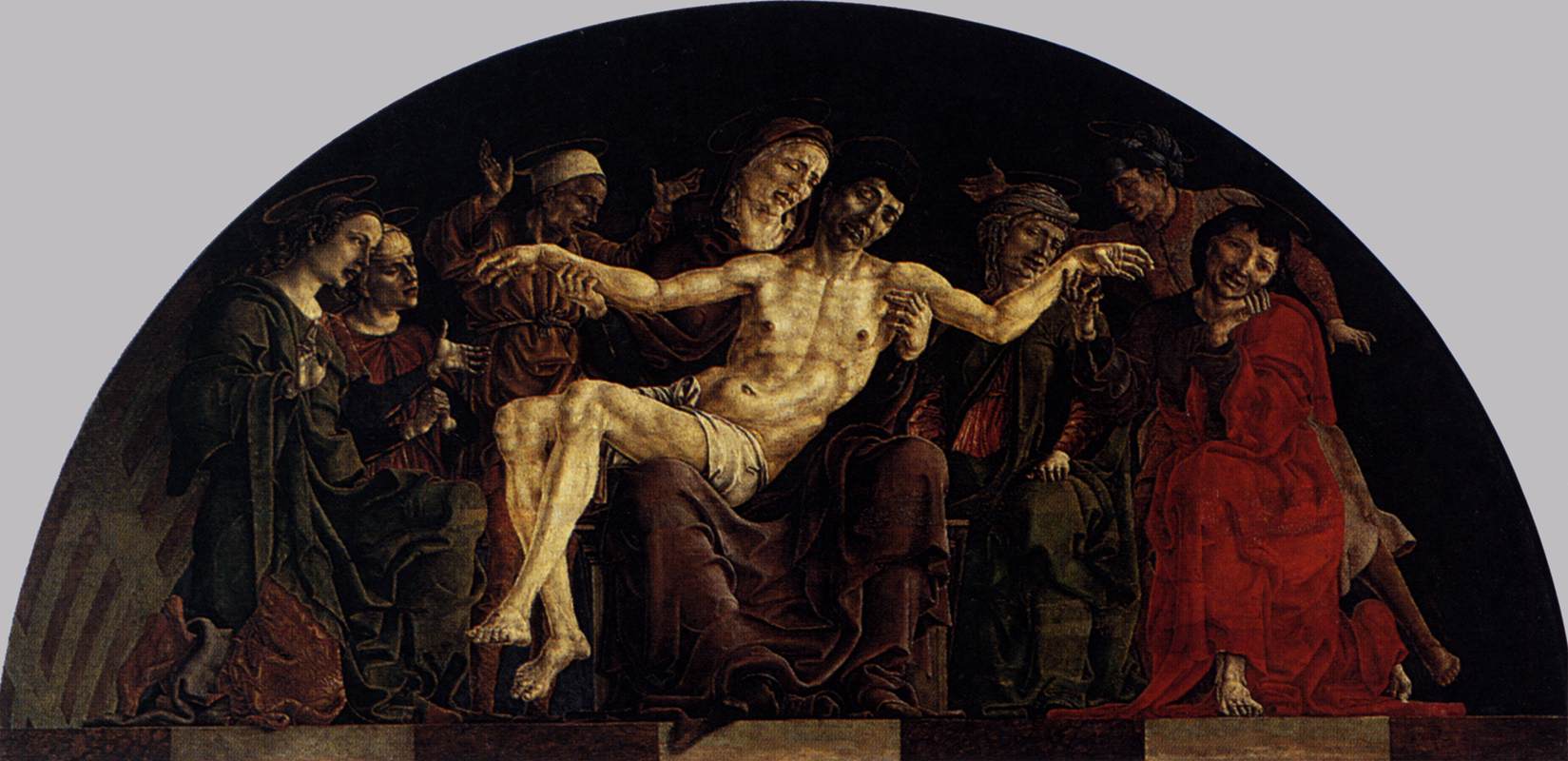 Pietà (panel from the Roverella Polyptych) by TURA, Cosmè