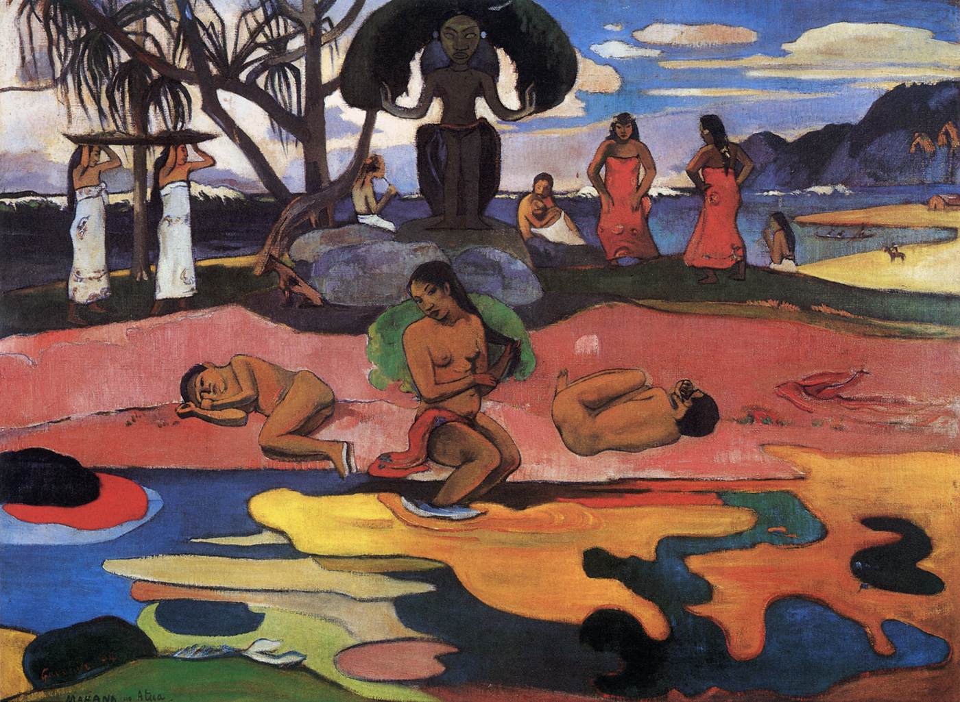 Mahana no atua (The Day of the God) by GAUGUIN, Paul