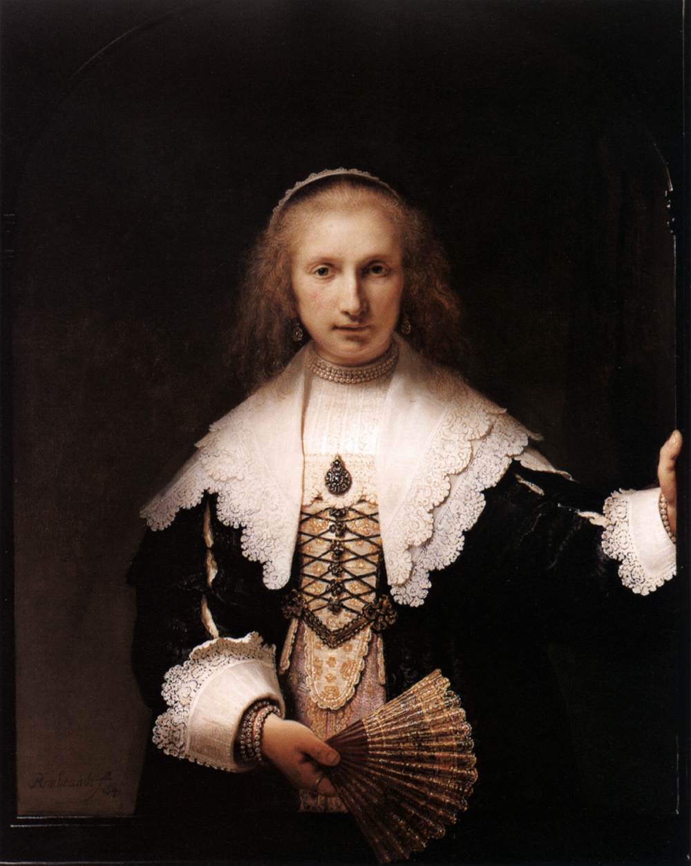 Agatha Bas by REMBRANDT Harmenszoon van Rijn